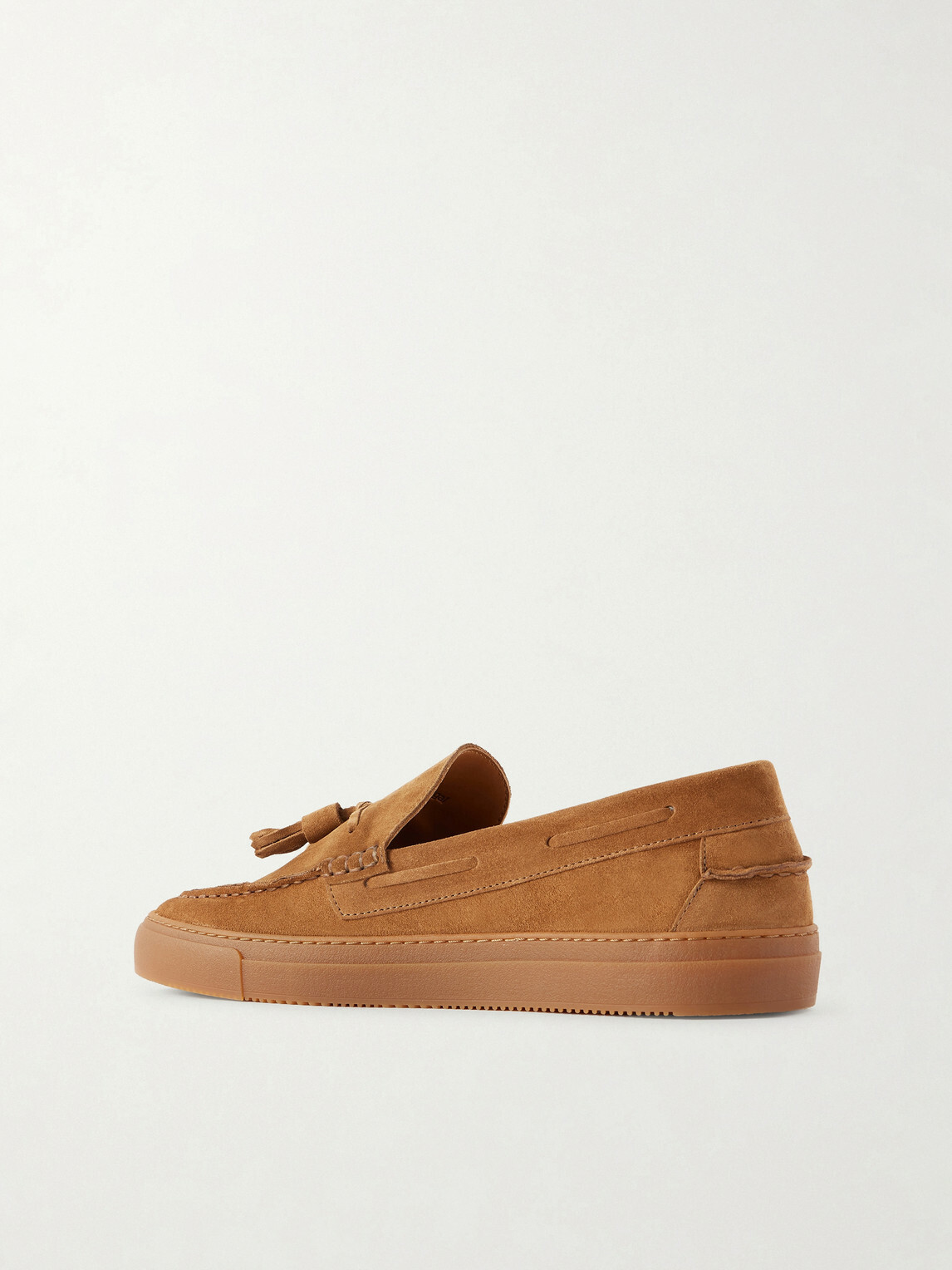 Mr P. - Tasselled Suede Boat Shoes - Brown