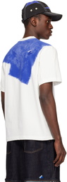 ADER error White & Blue Printed T-Shirt