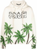 PALM ANGELS - Palm&skull Cotton Hoodie