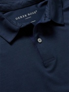 Derek Rose - Basel Stretch Micro Modal Polo Shirt - Blue