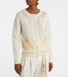 Xu Zhi Embellished wool cardigan