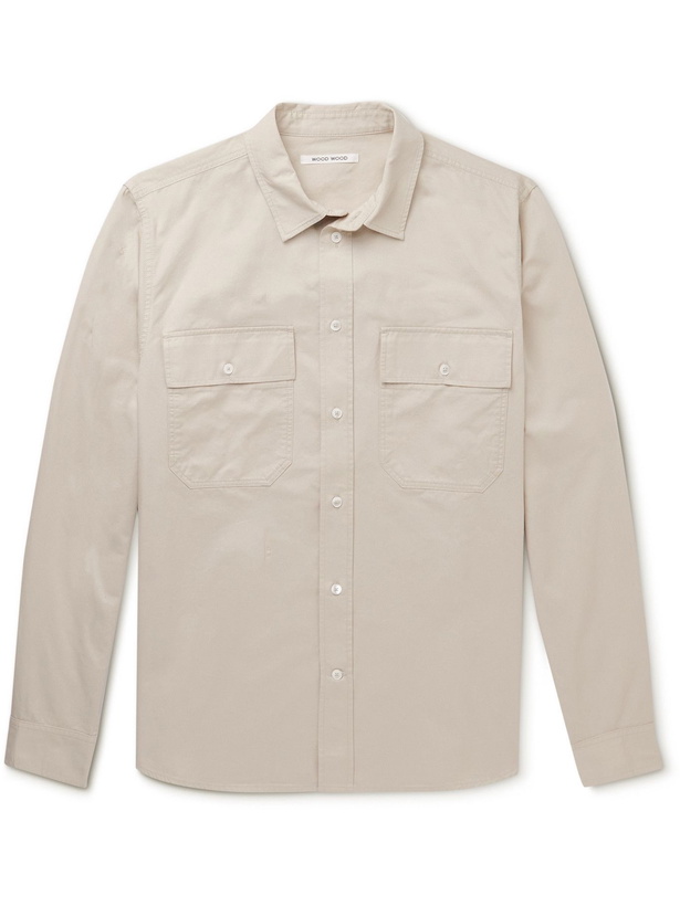 Photo: Wood Wood - Avenir Organic Cotton-Twill Shirt - Neutrals