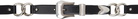 Toga Pulla Black Ring Chain Belt