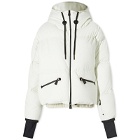 Moncler Grenoble Women's Allesaz Bomber Hooded Jacket in White
