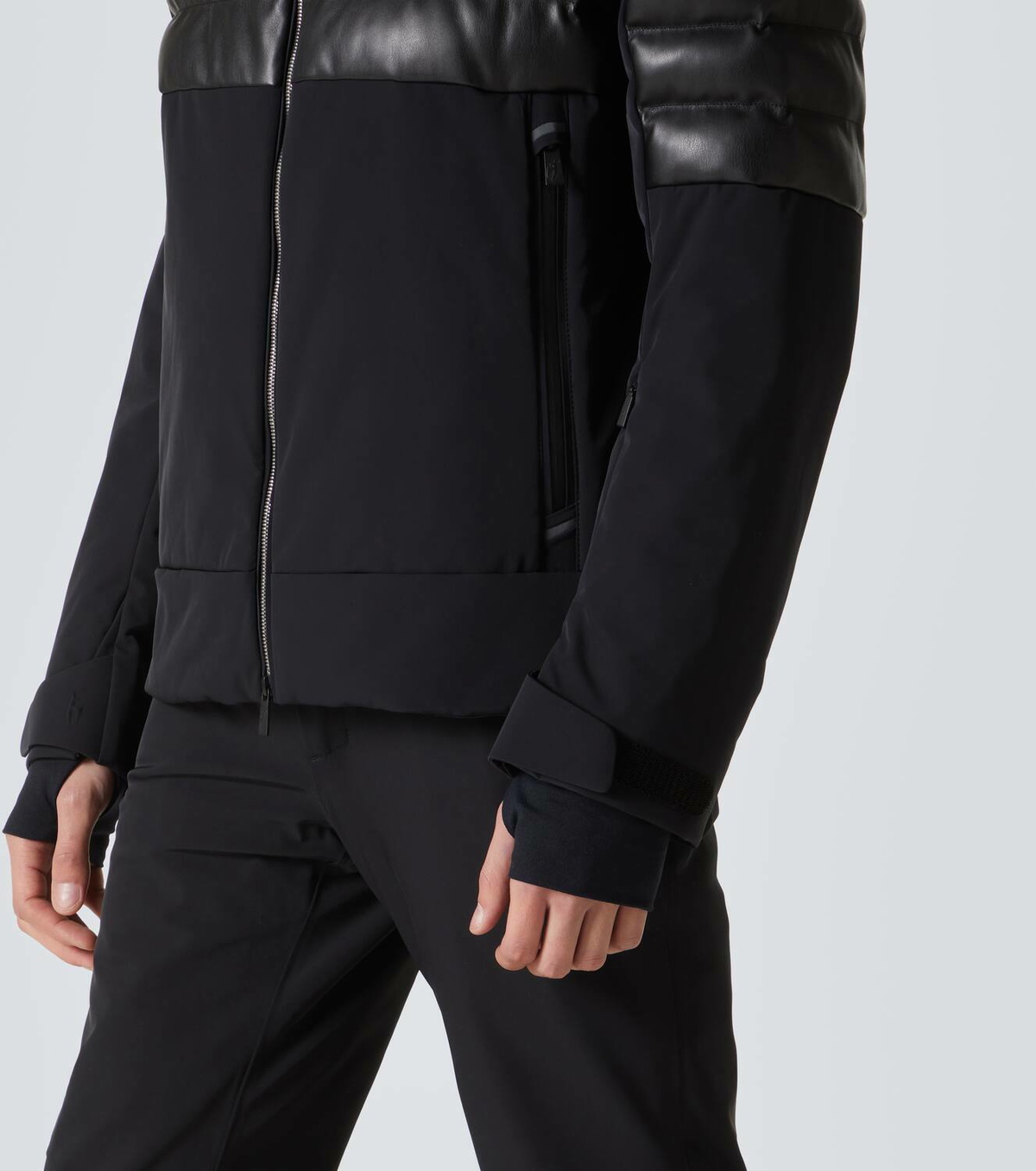 Toni Sailer Lorenz faux leather ski jacket