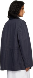 Dunst Navy Cotton Chore Jacket