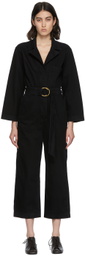 B Sides Black Denim Clement Jumpsuit