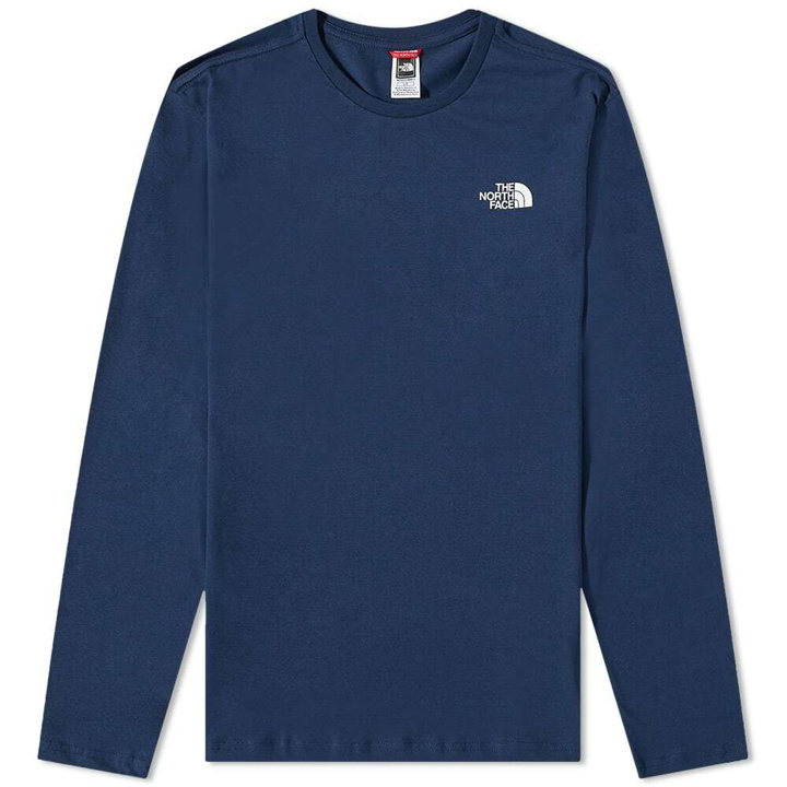 Photo: The North Face Men's Long Sleeve Easy T-Shirt in Summit Navy
