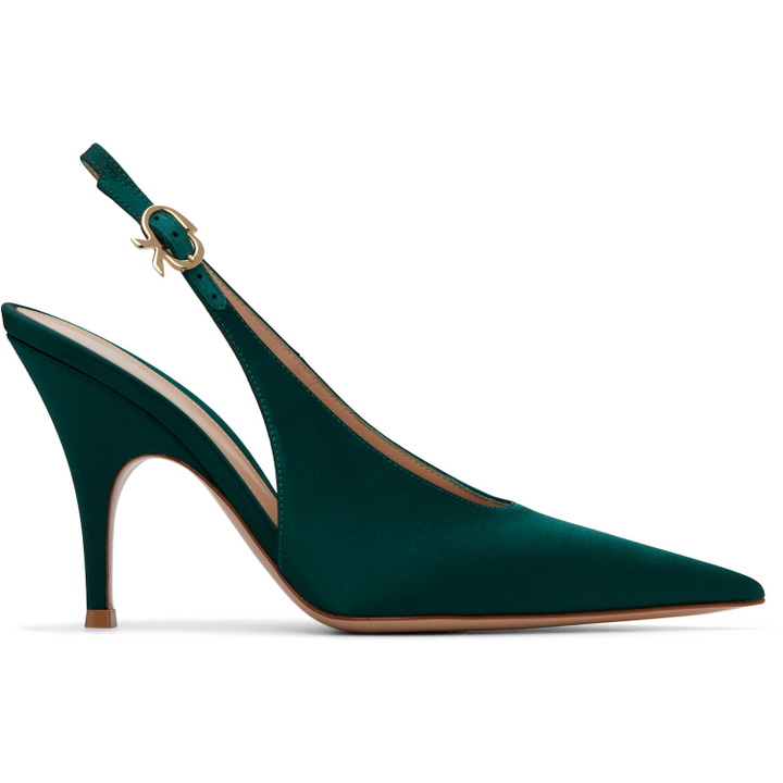 Photo: Gianvito Rossi Green Sofia Sling Heels