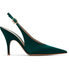 Gianvito Rossi Green Sofia Sling Heels