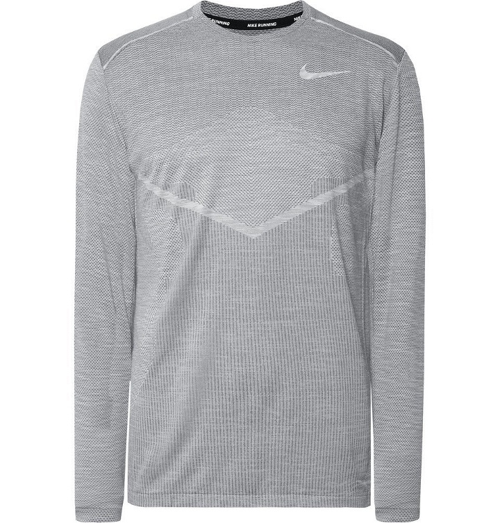 Photo: Nike Running - Ultra TechKnit Running T-Shirt - Gray