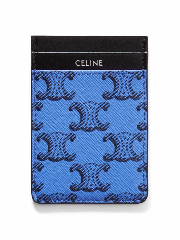 Photo: CELINE - Triomphe Printed Leather and Canvas Cardholder