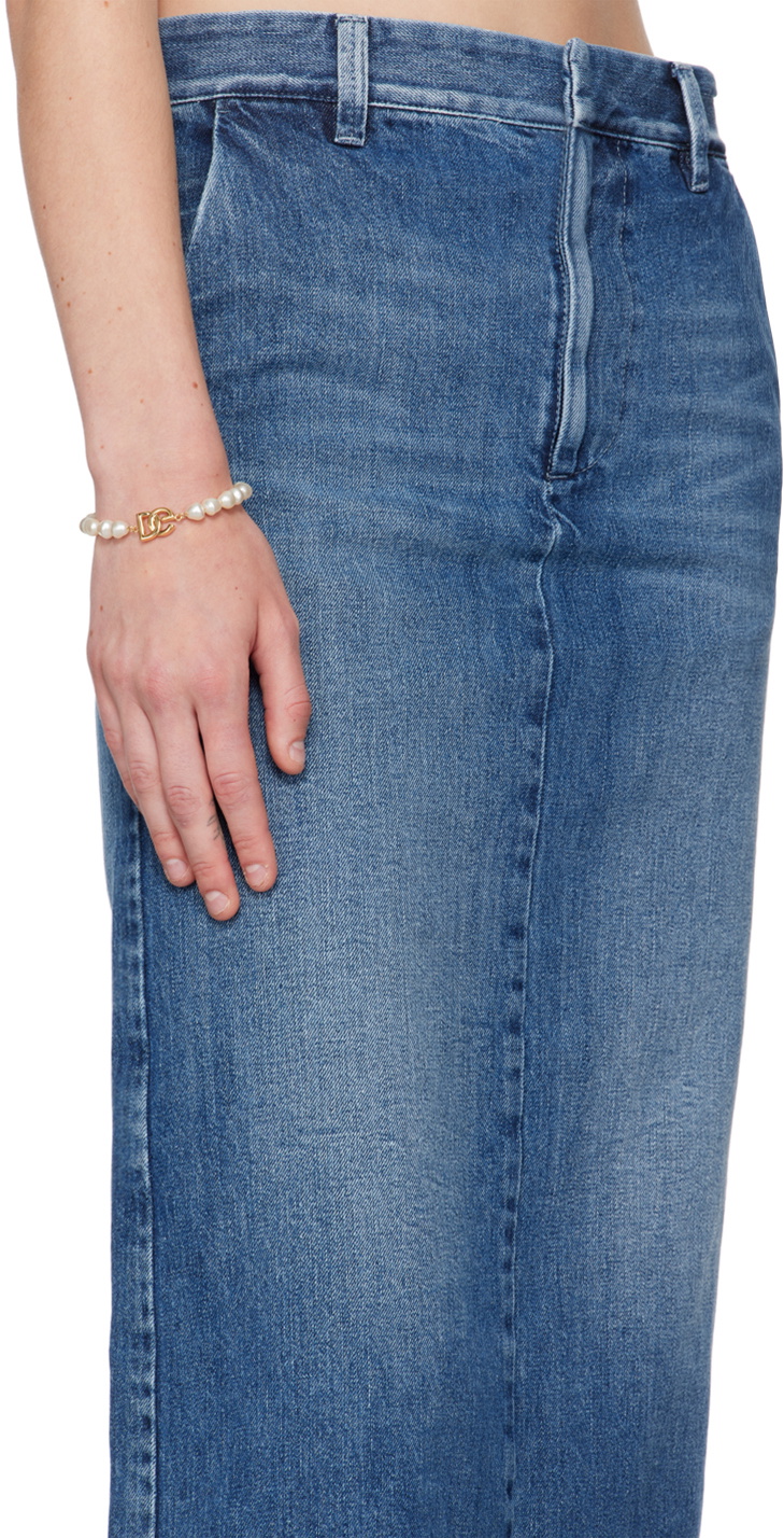 Dolce&Gabbana White & Gold Link Pearls Bracelet