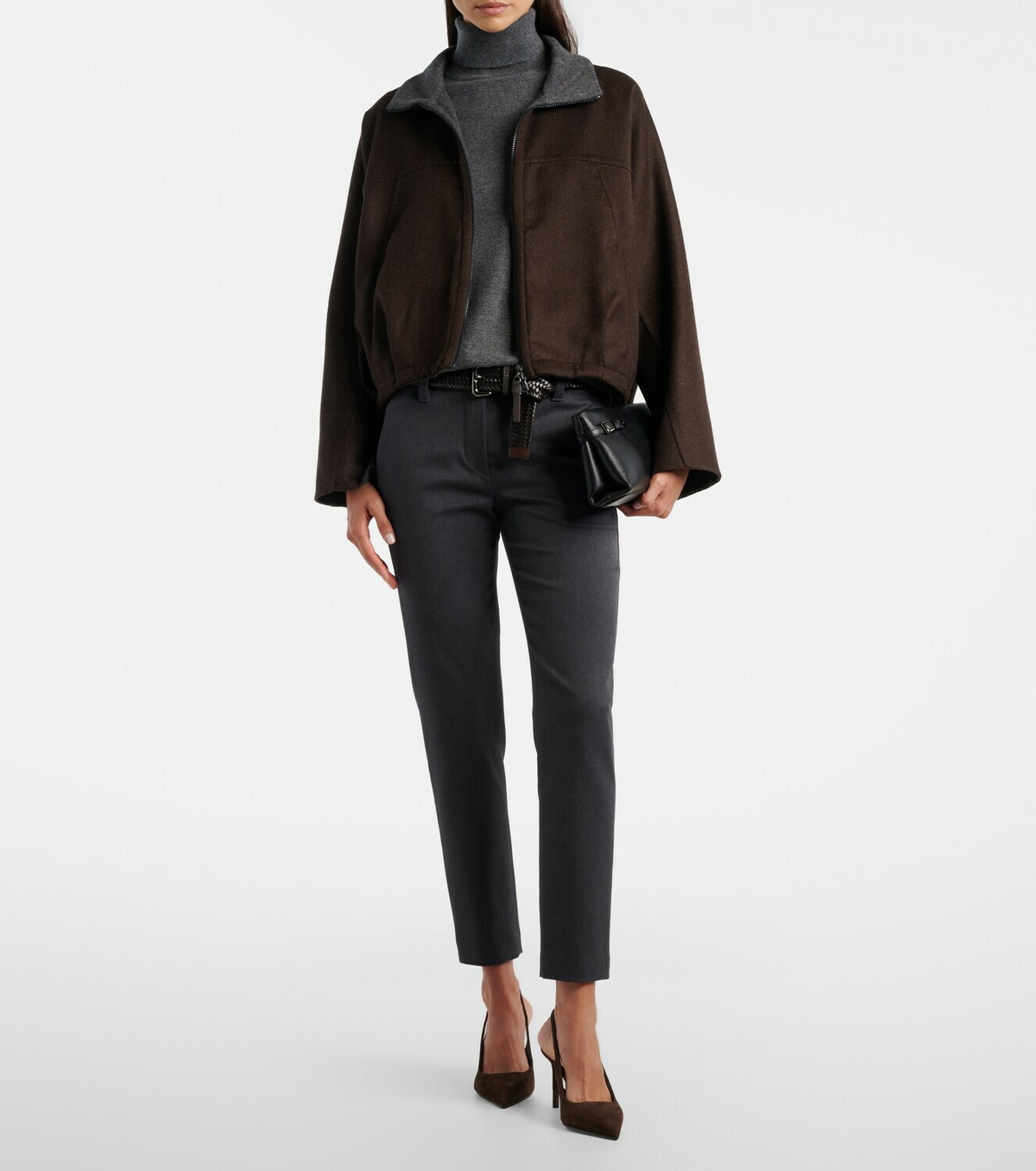 Brunello Cucinelli Cotton-blend slim pants