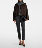 Brunello Cucinelli Cotton-blend slim pants