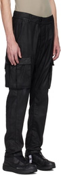 11 by Boris Bidjan Saberi Black Coated Object Cargo Pants