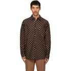 Marni Brown & Yellow Polka-Dot Shirt