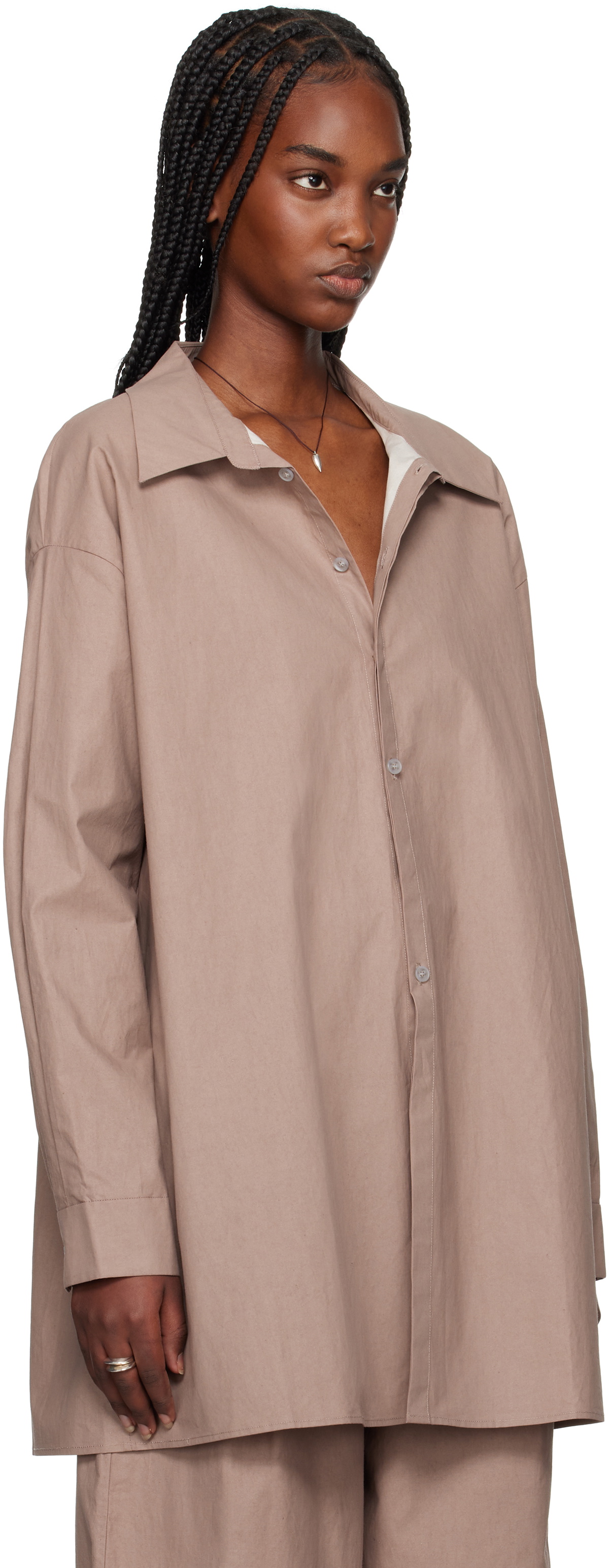 Ruohan Brown Classic Shirt