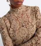 De La Vali Agartha guipure lace minidress