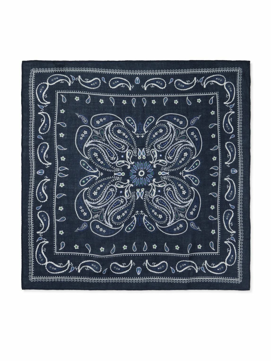 Hartford - Paisley-Print Wool Scarf