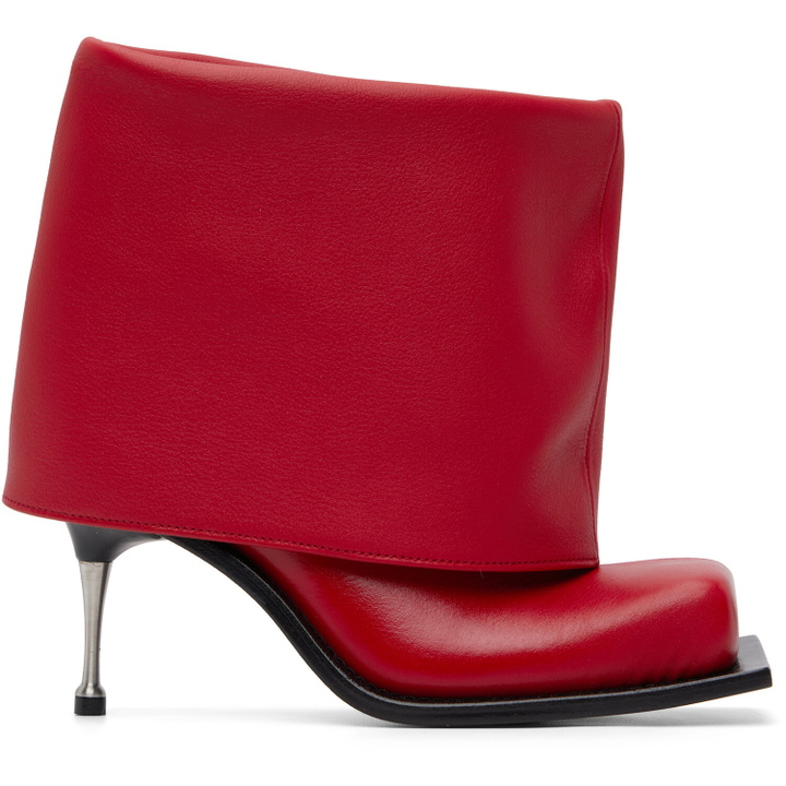 Photo: FIDAN NOVRUZOVA Red Iman Stiletto Heel Boots
