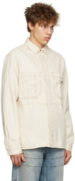 Diesel Off-White Cotton Shirt