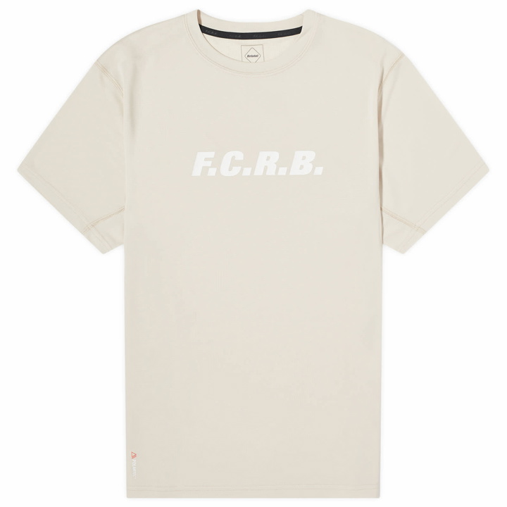 Photo: F.C. Real Bristol Men's Polartec Power Dry Authentic T-Shirt in Beige