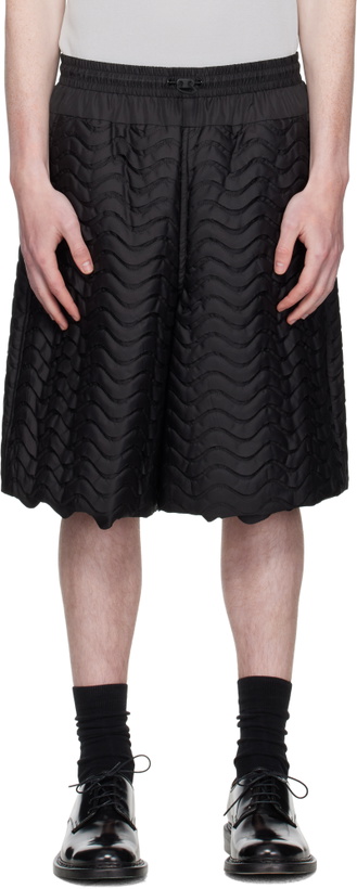 Photo: Toga Virilis Black Wave Quilting Shorts