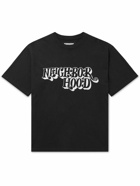 Neighborhood - Slim-Fit Logo-Print Cotton-Jersey T-Shirt - Black