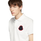 Moncler White Boxer Polo