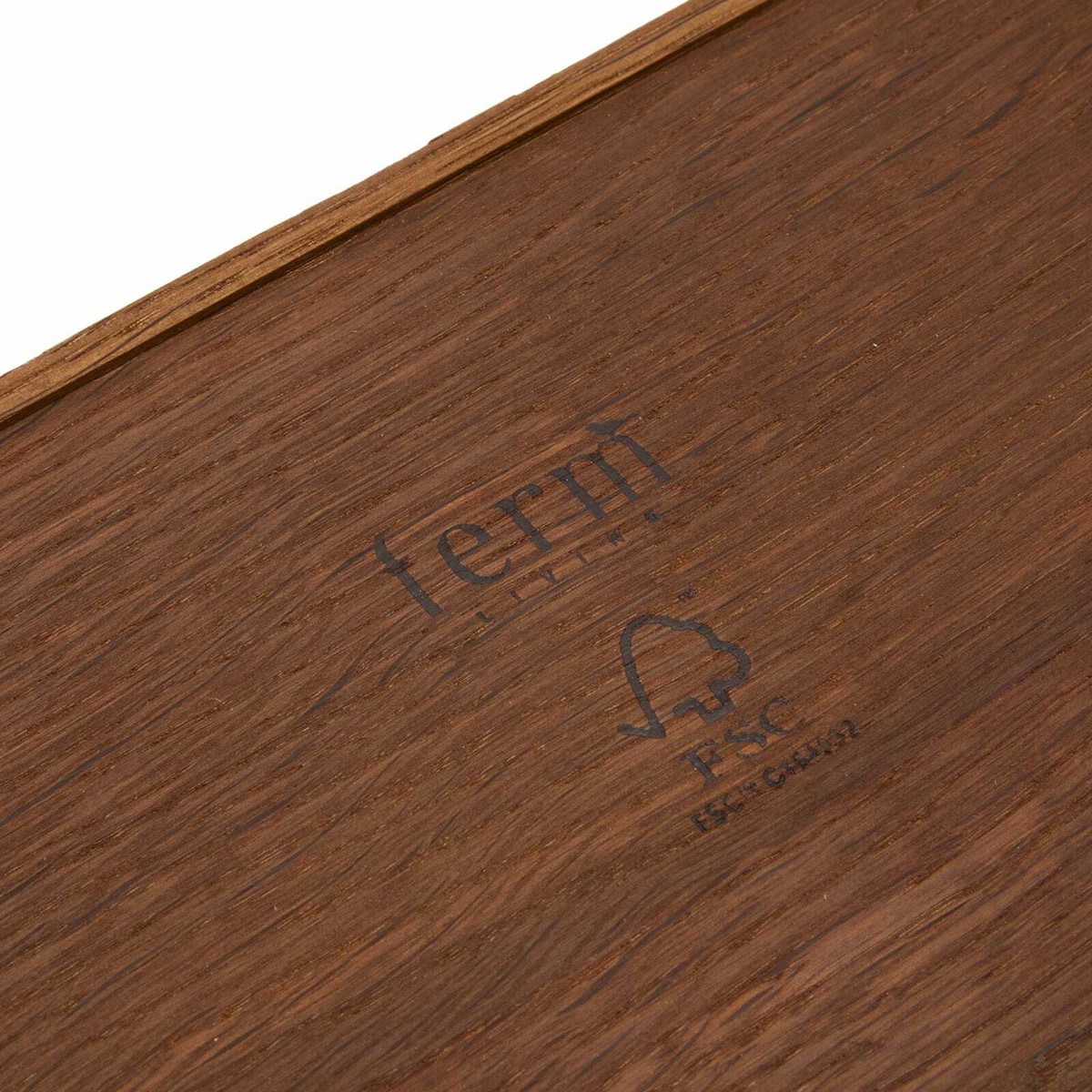 ferm LIVING Bon Wooden Tray - X Small in Smoked Oak 