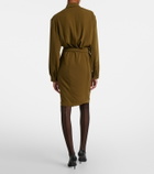 Mugler re/edit Cow-boys crêpe twill shirt dress