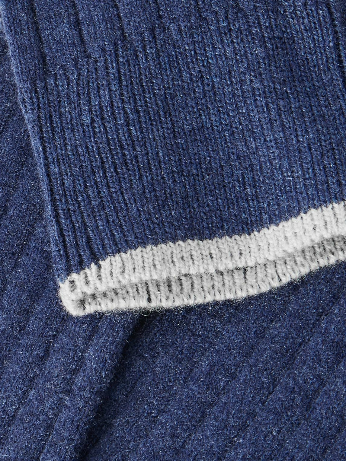 Brunello Cucinelli - Ribbed Cashmere Socks - Blue