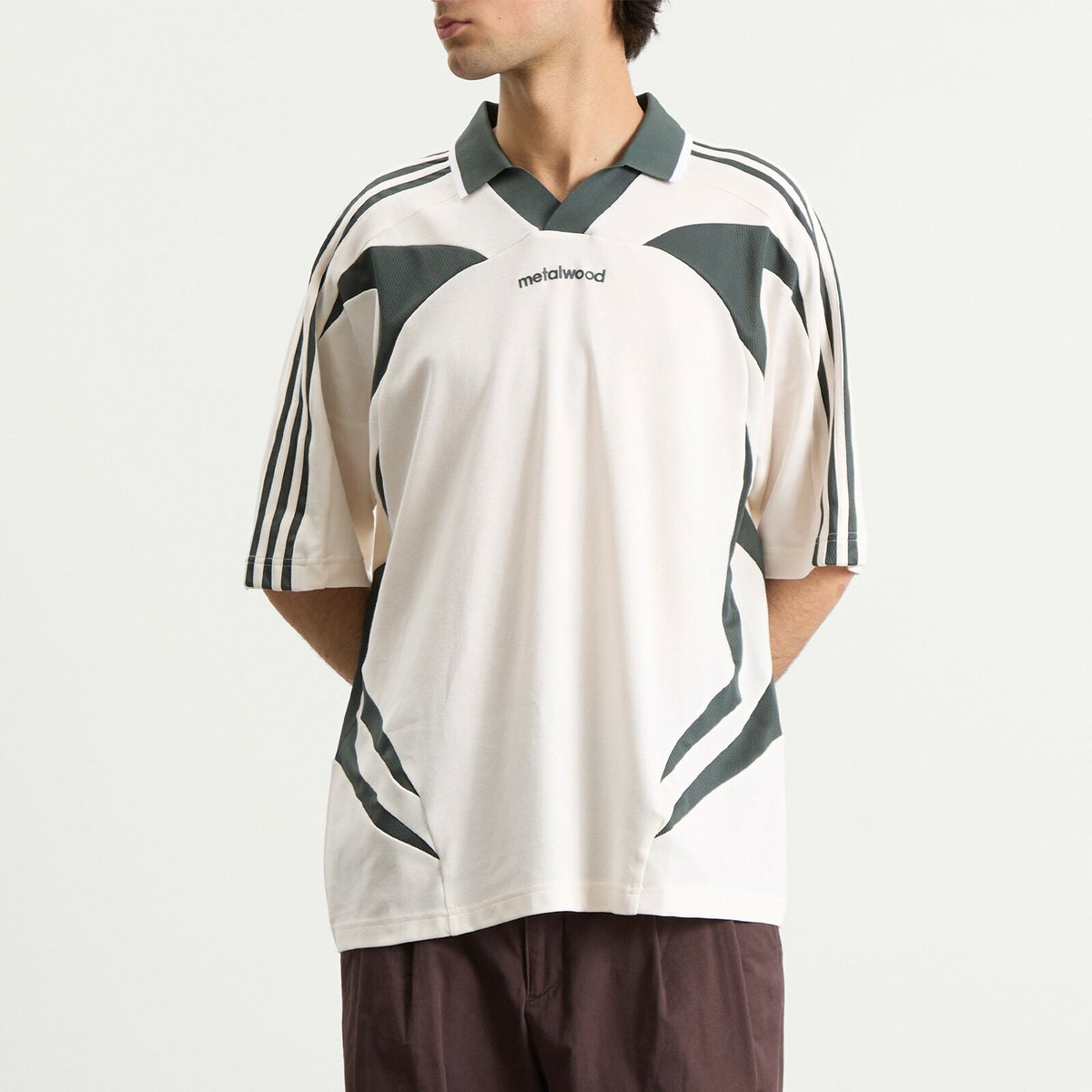 Adidas Men's x Metalwood Golf Polo Shirt in Chalk White