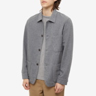 Portuguese Flannel Men's Labura Flannel Chore Jacket in Grey