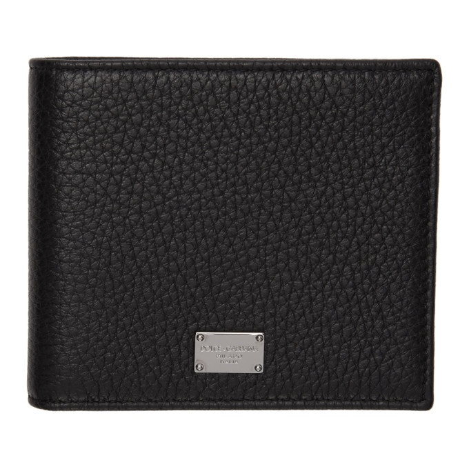Photo: Dolce and Gabbana Black Silver Plaque Wallet