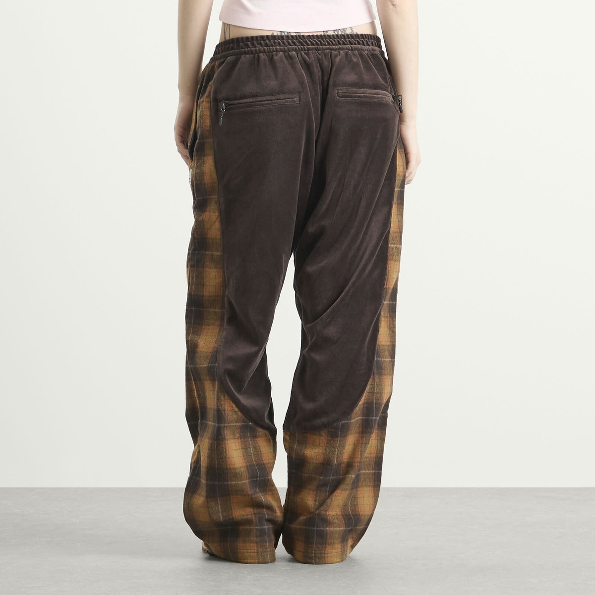 TTT MSW Women's Velours Track Pants in Brown
