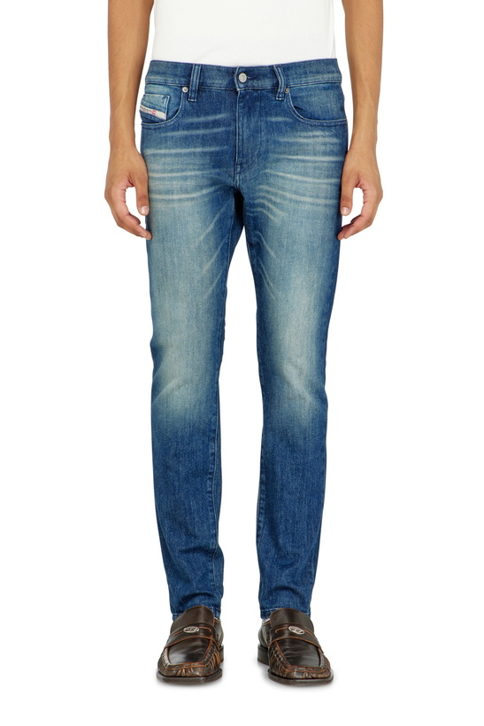 Photo: Diesel Slim Jeans Regular Waist 2019 D-Strukt, Dark blue, Zip fly