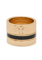 Tory Burch Icon 18kt Gold-plated Rings set of Three