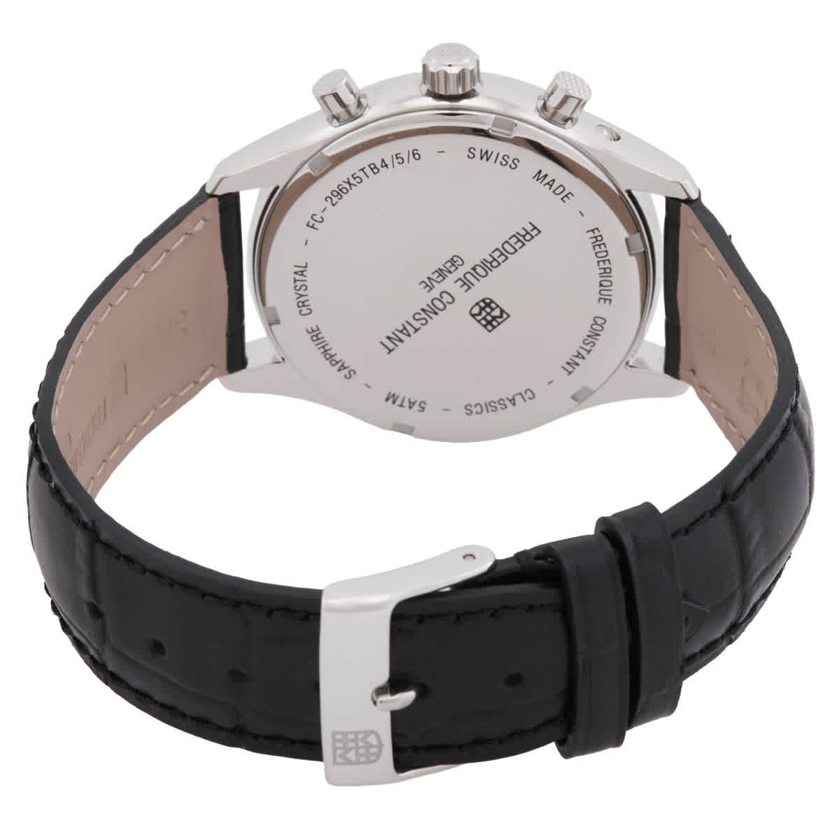 Frederique Constant Classics Chronograph Quartz White Dial Mens Watch FC-296SW5B6