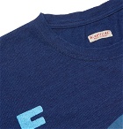 KAPITAL - Printed Cotton-Jersey T-Shirt - Men - Navy