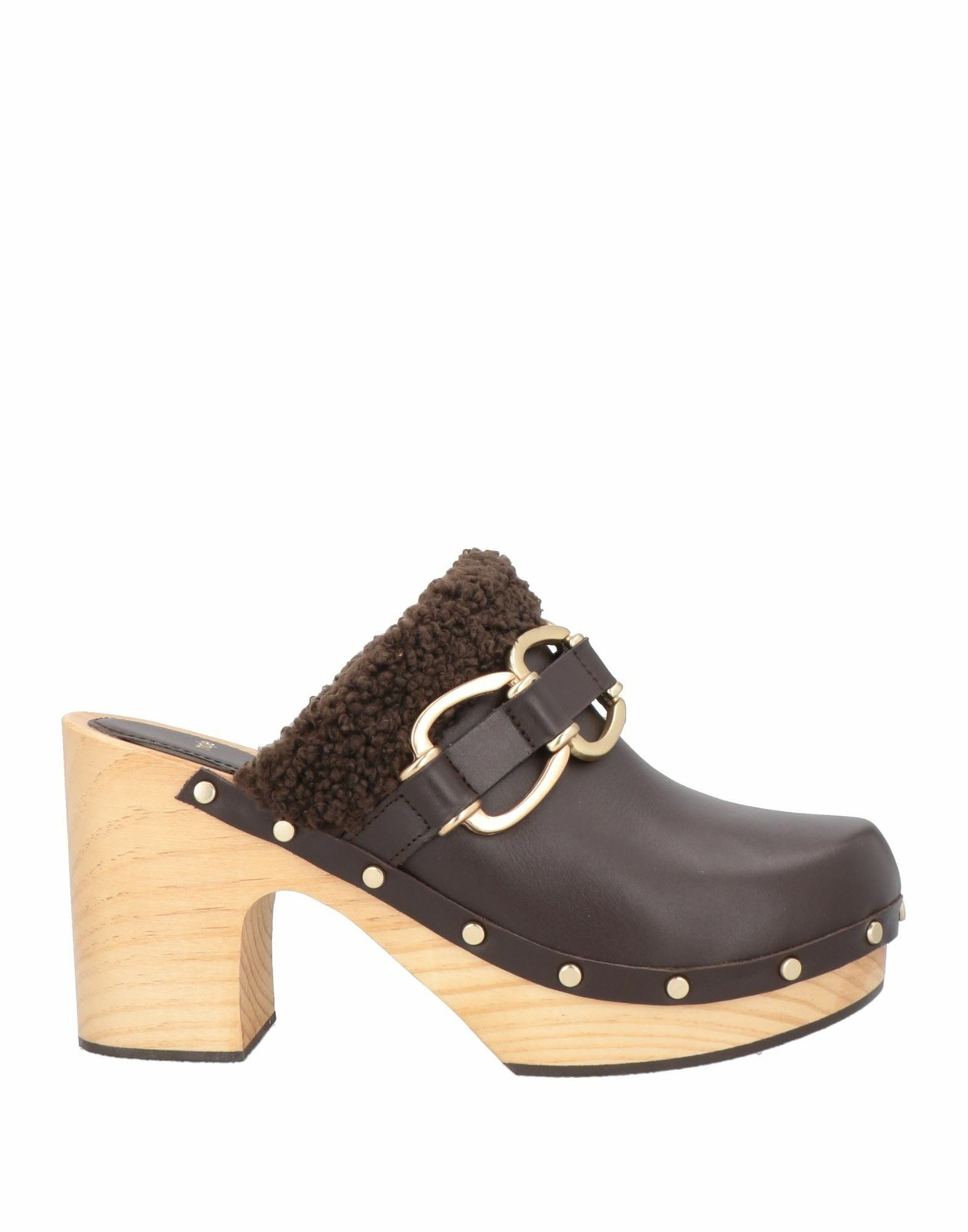 Maje Womens Mules & Clogs Chocolate in Brown