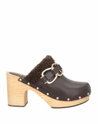 Maje Womens Mules & Clogs Chocolate in Brown