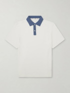 Mr P. - Clubhouse Cotton-Piqué Polo Shirt - White