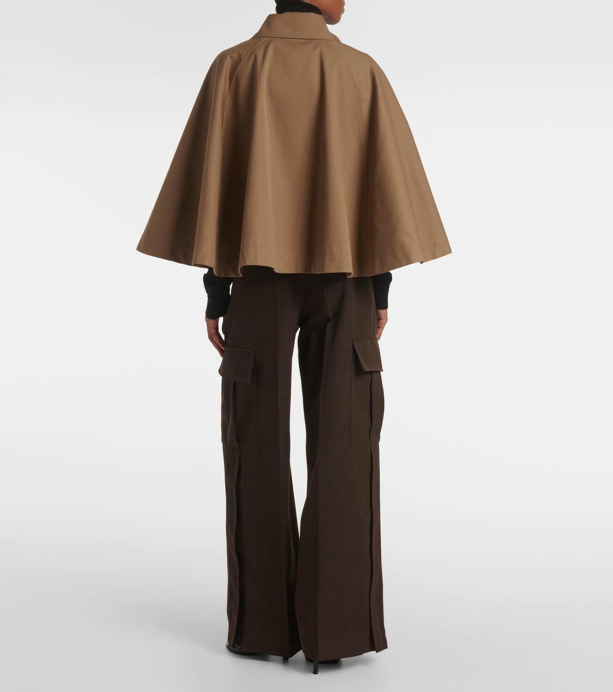 Burberry Cropped gabardine cape