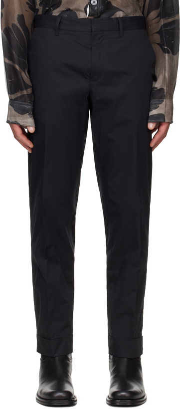 Photo: Dries Van Noten Black Cuffed Trousers