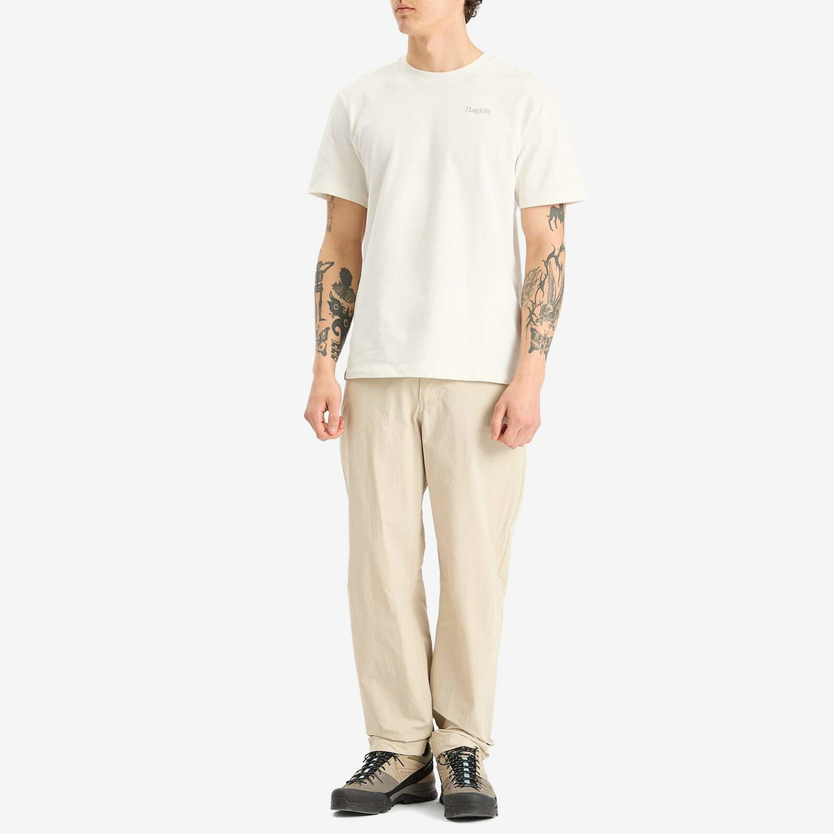 Haglöfs Men's Logo T-Shirt in Soft White
