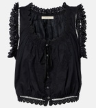 Dôen Traveler embroidered cotton top