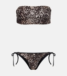 The Attico Leopard-print bikini