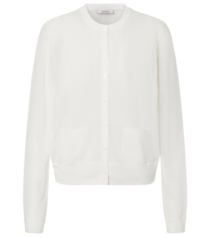 Photo: Dorothee Schumacher Summer semi-sheer cotton-blend cardigan